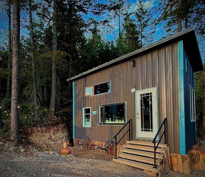 Exterior evening side angle