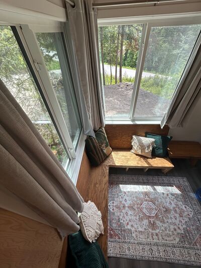 Living room from loft view