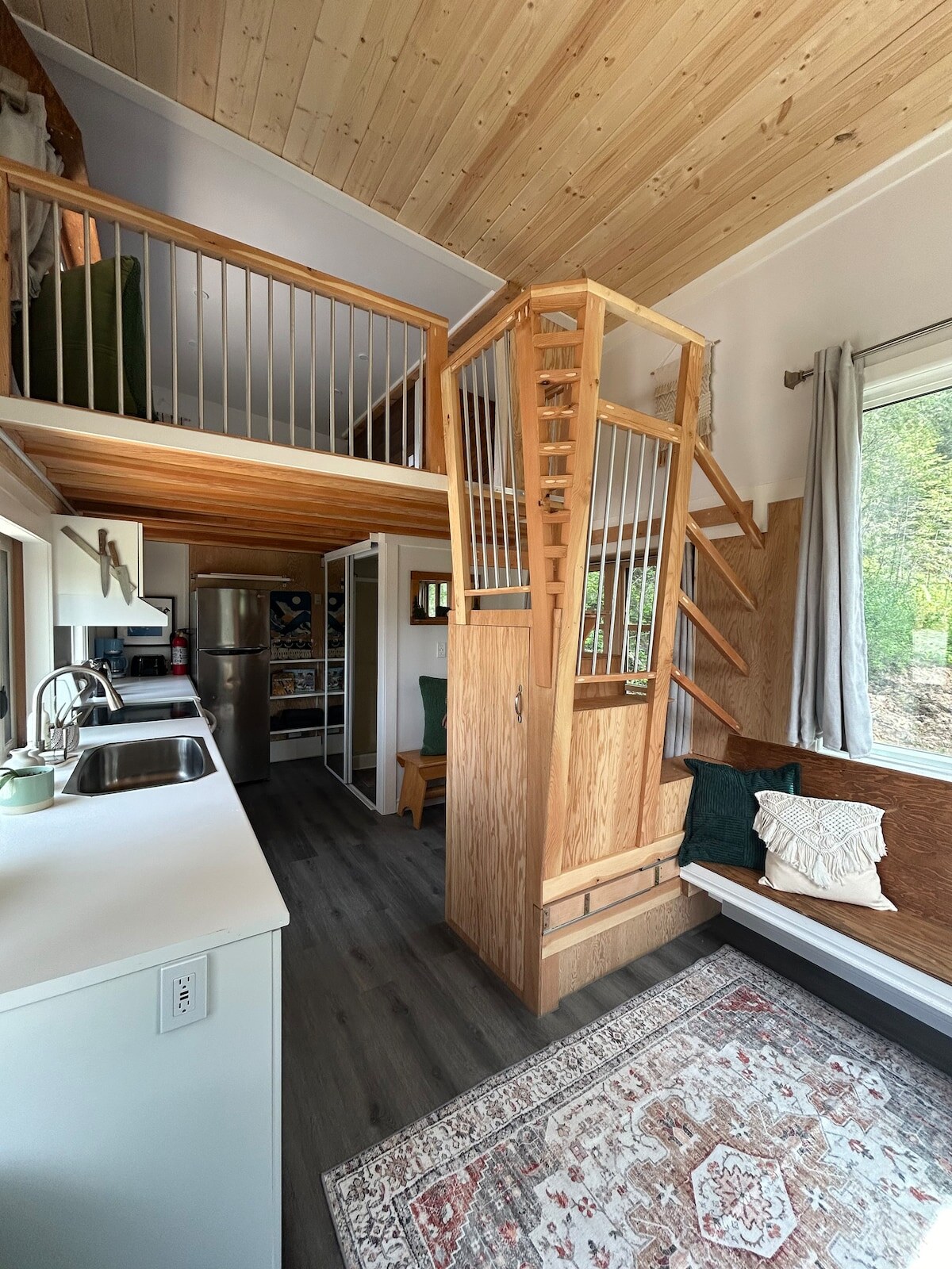 Turnkey Airbnb tiny home in Golden, BC — exterior view