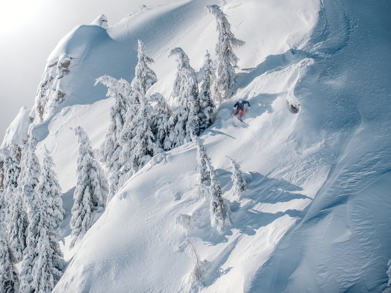 Skiing at Kicking Horse Mountain Resort near Golden BC